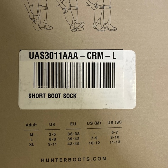 NWT Hunter Short Boot Socks size: L - Picture 3 of 4